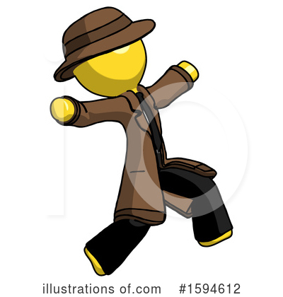 Royalty-Free (RF) Yellow Design Mascot Clipart Illustration by Leo Blanchette - Stock Sample #1594612