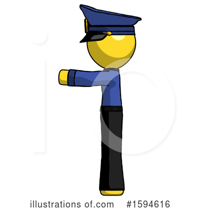 Royalty-Free (RF) Yellow Design Mascot Clipart Illustration by Leo Blanchette - Stock Sample #1594616
