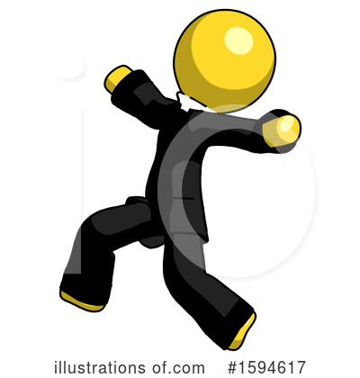 Royalty-Free (RF) Yellow Design Mascot Clipart Illustration by Leo Blanchette - Stock Sample #1594617
