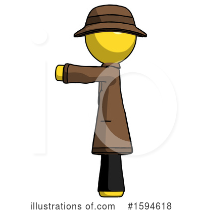 Royalty-Free (RF) Yellow Design Mascot Clipart Illustration by Leo Blanchette - Stock Sample #1594618