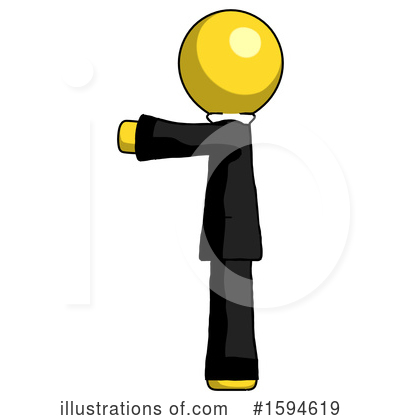 Royalty-Free (RF) Yellow Design Mascot Clipart Illustration by Leo Blanchette - Stock Sample #1594619
