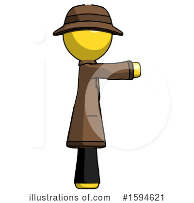Royalty-Free (RF) Yellow Design Mascot Clipart Illustration by Leo Blanchette - Stock Sample #1594621