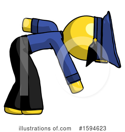 Royalty-Free (RF) Yellow Design Mascot Clipart Illustration by Leo Blanchette - Stock Sample #1594623