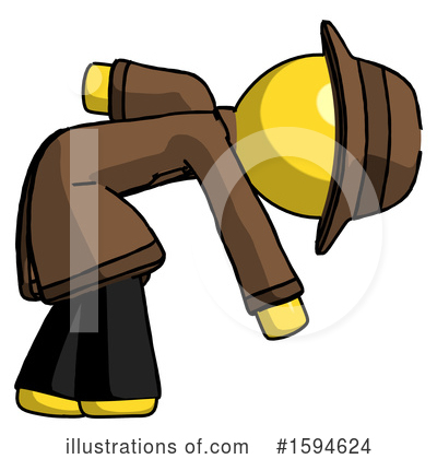 Royalty-Free (RF) Yellow Design Mascot Clipart Illustration by Leo Blanchette - Stock Sample #1594624