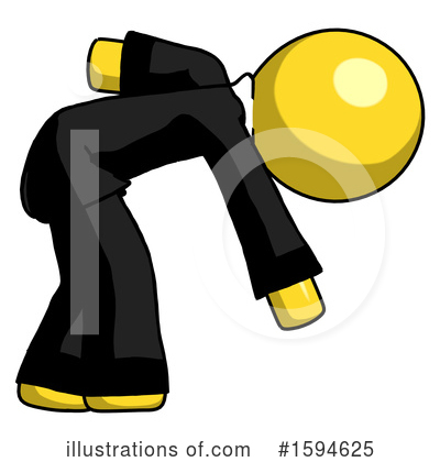 Royalty-Free (RF) Yellow Design Mascot Clipart Illustration by Leo Blanchette - Stock Sample #1594625
