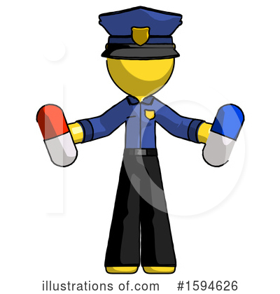 Royalty-Free (RF) Yellow Design Mascot Clipart Illustration by Leo Blanchette - Stock Sample #1594626
