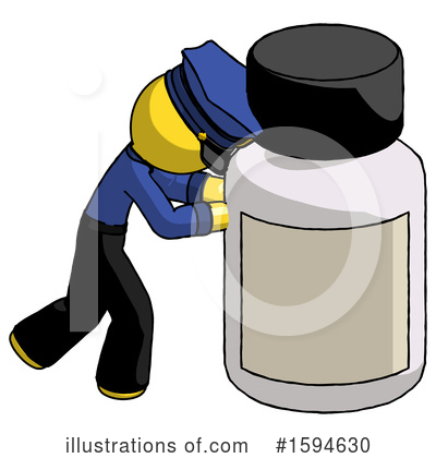 Royalty-Free (RF) Yellow Design Mascot Clipart Illustration by Leo Blanchette - Stock Sample #1594630
