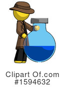 Yellow Design Mascot Clipart #1594632 by Leo Blanchette
