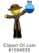 Yellow Design Mascot Clipart #1594635 by Leo Blanchette