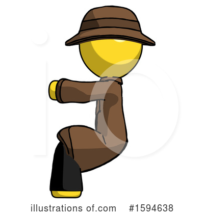 Royalty-Free (RF) Yellow Design Mascot Clipart Illustration by Leo Blanchette - Stock Sample #1594638