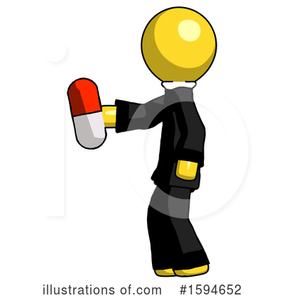 Royalty-Free (RF) Yellow Design Mascot Clipart Illustration by Leo Blanchette - Stock Sample #1594652