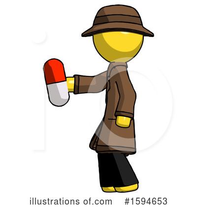 Royalty-Free (RF) Yellow Design Mascot Clipart Illustration by Leo Blanchette - Stock Sample #1594653