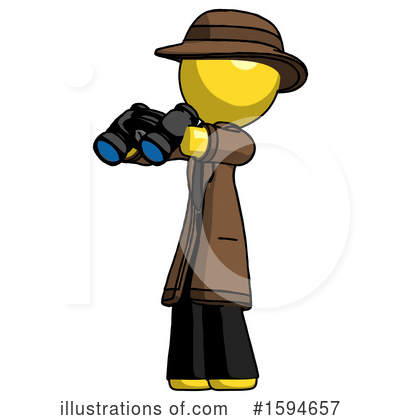 Royalty-Free (RF) Yellow Design Mascot Clipart Illustration by Leo Blanchette - Stock Sample #1594657