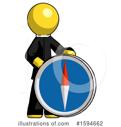 Royalty-Free (RF) Yellow Design Mascot Clipart Illustration by Leo Blanchette - Stock Sample #1594662