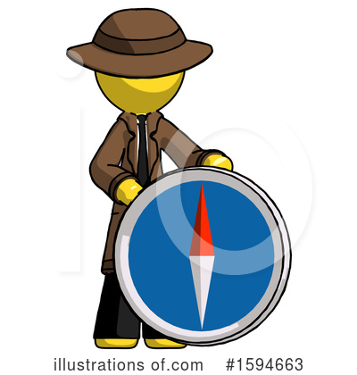 Royalty-Free (RF) Yellow Design Mascot Clipart Illustration by Leo Blanchette - Stock Sample #1594663
