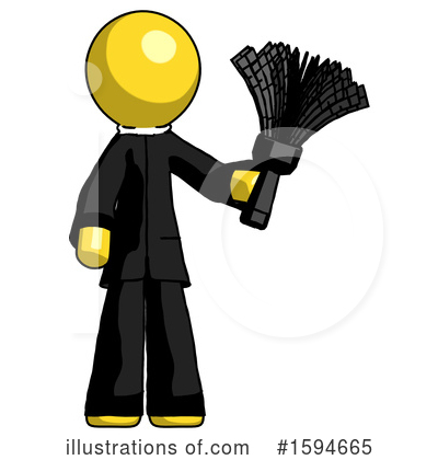 Royalty-Free (RF) Yellow Design Mascot Clipart Illustration by Leo Blanchette - Stock Sample #1594665