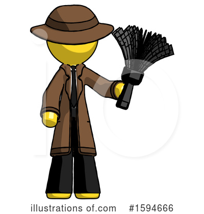 Royalty-Free (RF) Yellow Design Mascot Clipart Illustration by Leo Blanchette - Stock Sample #1594666