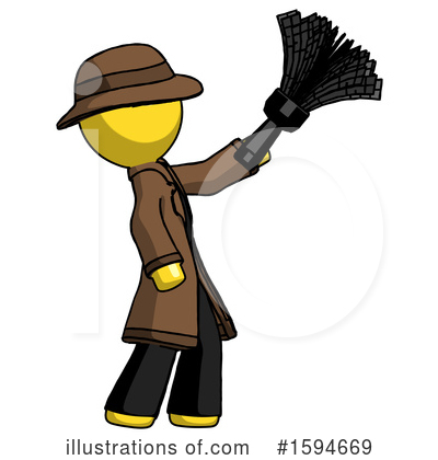 Royalty-Free (RF) Yellow Design Mascot Clipart Illustration by Leo Blanchette - Stock Sample #1594669
