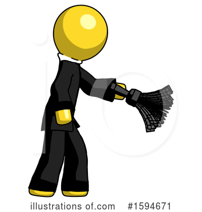 Royalty-Free (RF) Yellow Design Mascot Clipart Illustration by Leo Blanchette - Stock Sample #1594671