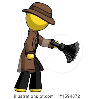 Royalty-Free (RF) Yellow Design Mascot Clipart Illustration by Leo Blanchette - Stock Sample #1594672