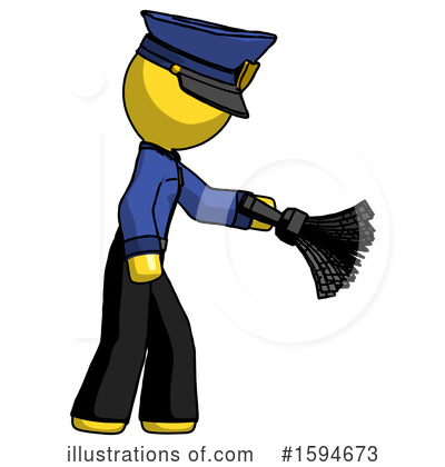Royalty-Free (RF) Yellow Design Mascot Clipart Illustration by Leo Blanchette - Stock Sample #1594673