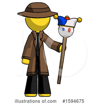 Royalty-Free (RF) Yellow Design Mascot Clipart Illustration by Leo Blanchette - Stock Sample #1594675
