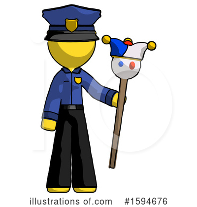Royalty-Free (RF) Yellow Design Mascot Clipart Illustration by Leo Blanchette - Stock Sample #1594676