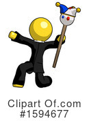 Yellow Design Mascot Clipart #1594677 by Leo Blanchette