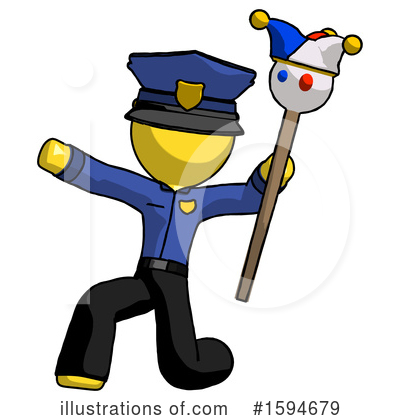Royalty-Free (RF) Yellow Design Mascot Clipart Illustration by Leo Blanchette - Stock Sample #1594679