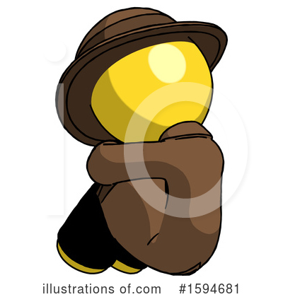 Royalty-Free (RF) Yellow Design Mascot Clipart Illustration by Leo Blanchette - Stock Sample #1594681