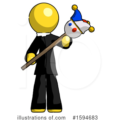 Royalty-Free (RF) Yellow Design Mascot Clipart Illustration by Leo Blanchette - Stock Sample #1594683