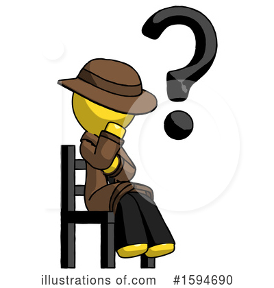 Royalty-Free (RF) Yellow Design Mascot Clipart Illustration by Leo Blanchette - Stock Sample #1594690
