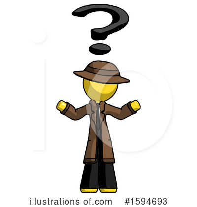 Royalty-Free (RF) Yellow Design Mascot Clipart Illustration by Leo Blanchette - Stock Sample #1594693
