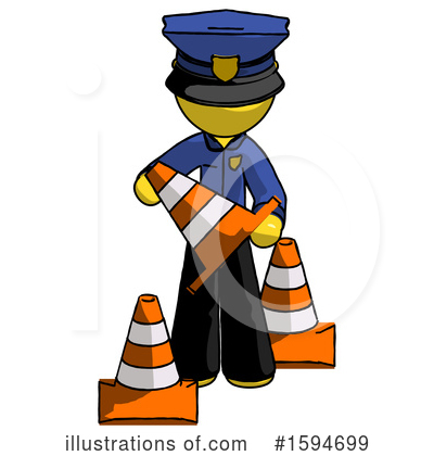 Royalty-Free (RF) Yellow Design Mascot Clipart Illustration by Leo Blanchette - Stock Sample #1594699