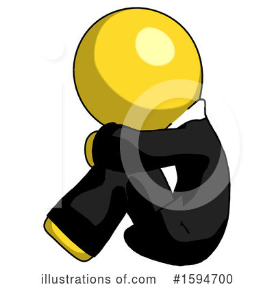 Royalty-Free (RF) Yellow Design Mascot Clipart Illustration by Leo Blanchette - Stock Sample #1594700