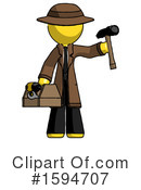 Yellow Design Mascot Clipart #1594707 by Leo Blanchette