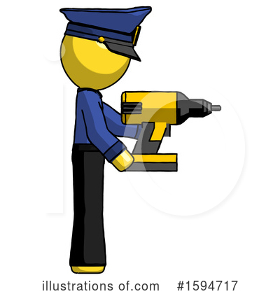 Royalty-Free (RF) Yellow Design Mascot Clipart Illustration by Leo Blanchette - Stock Sample #1594717