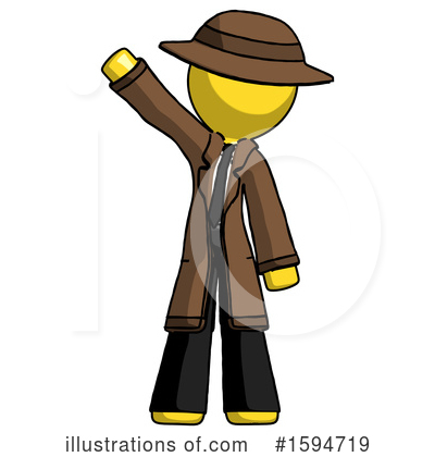 Royalty-Free (RF) Yellow Design Mascot Clipart Illustration by Leo Blanchette - Stock Sample #1594719