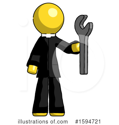 Royalty-Free (RF) Yellow Design Mascot Clipart Illustration by Leo Blanchette - Stock Sample #1594721