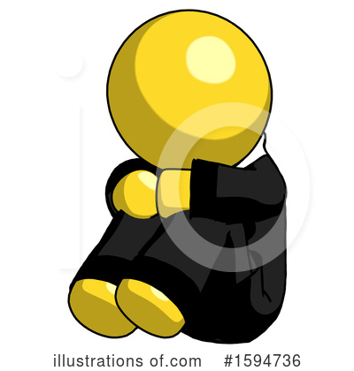 Royalty-Free (RF) Yellow Design Mascot Clipart Illustration by Leo Blanchette - Stock Sample #1594736