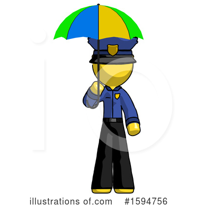 Royalty-Free (RF) Yellow Design Mascot Clipart Illustration by Leo Blanchette - Stock Sample #1594756