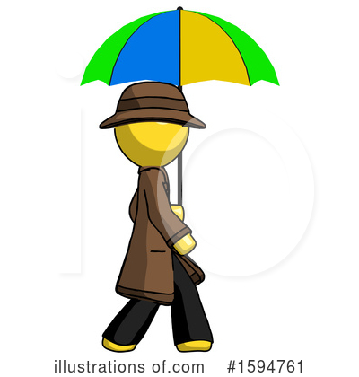 Royalty-Free (RF) Yellow Design Mascot Clipart Illustration by Leo Blanchette - Stock Sample #1594761