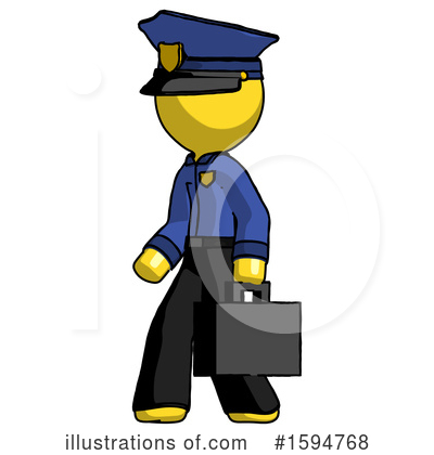 Royalty-Free (RF) Yellow Design Mascot Clipart Illustration by Leo Blanchette - Stock Sample #1594768