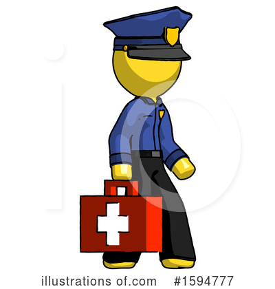 Royalty-Free (RF) Yellow Design Mascot Clipart Illustration by Leo Blanchette - Stock Sample #1594777
