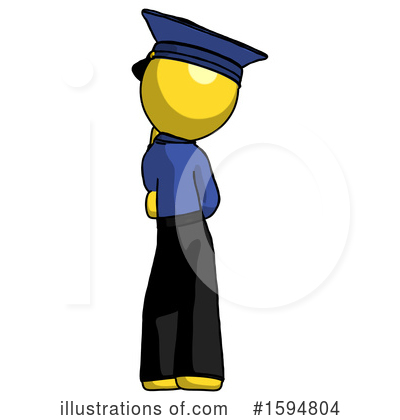 Royalty-Free (RF) Yellow Design Mascot Clipart Illustration by Leo Blanchette - Stock Sample #1594804