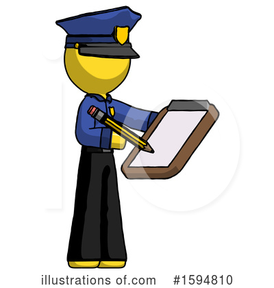 Royalty-Free (RF) Yellow Design Mascot Clipart Illustration by Leo Blanchette - Stock Sample #1594810