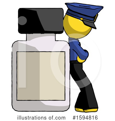 Royalty-Free (RF) Yellow Design Mascot Clipart Illustration by Leo Blanchette - Stock Sample #1594816