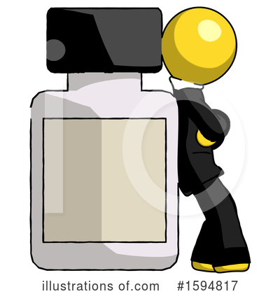 Royalty-Free (RF) Yellow Design Mascot Clipart Illustration by Leo Blanchette - Stock Sample #1594817