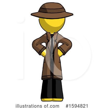 Royalty-Free (RF) Yellow Design Mascot Clipart Illustration by Leo Blanchette - Stock Sample #1594821