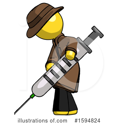 Royalty-Free (RF) Yellow Design Mascot Clipart Illustration by Leo Blanchette - Stock Sample #1594824